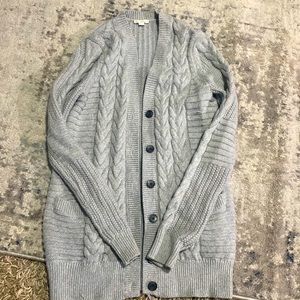 Gray Gap cardigan sweater